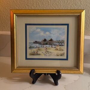 Naples Pier Print Framed 2007
